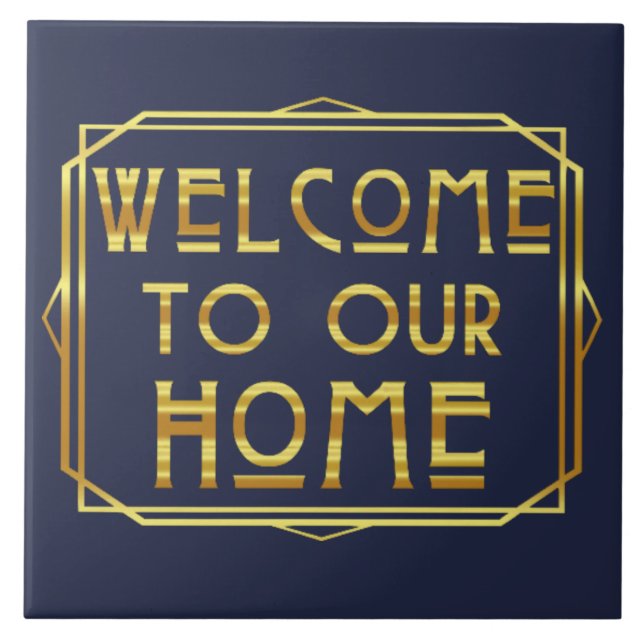 Welcome Ceramic Tile (Front)