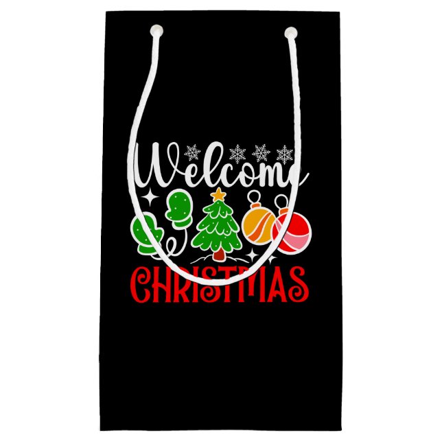 Welcome Christmas-23758  Small Gift Bag (Front)