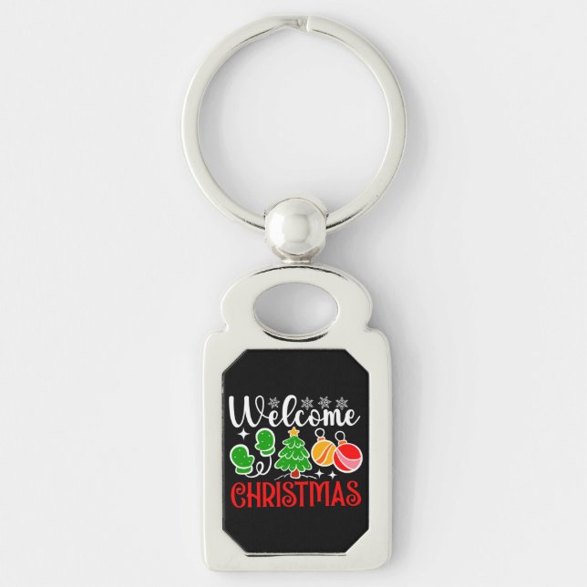 Welcome Christmas-63758 Key Ring (Front)