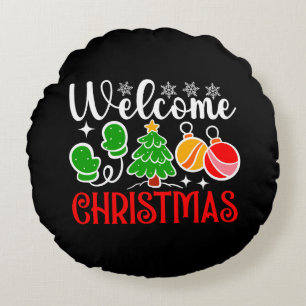 Welcome Christmas-63758 Round Cushion