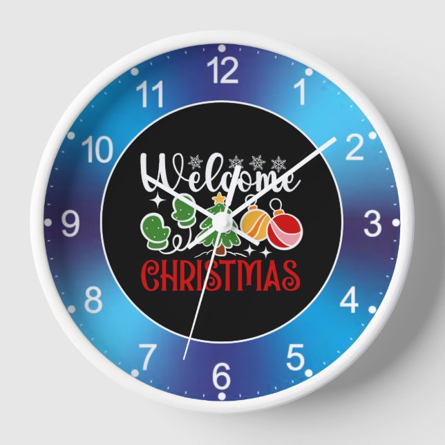 Welcome Christmas Clock (Front)