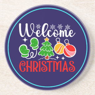 Welcome Christmas Coaster