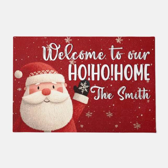 Welcome Christmas Doormat – Festive Holiday Welcom (Front)