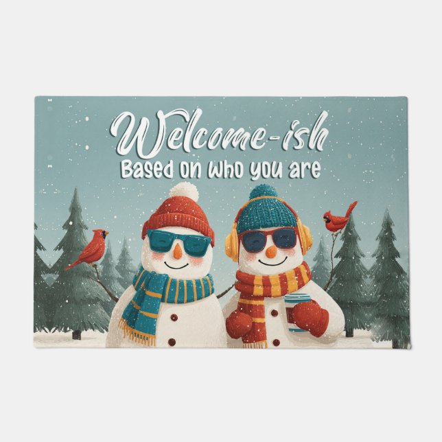 Welcome Christmas Doormat – Festive Holiday Welcom (Front)