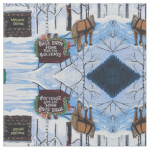 Welcome Christmas Fabric