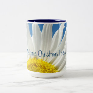 Welcome Christmas Friends Coffee Mugs Daisy
