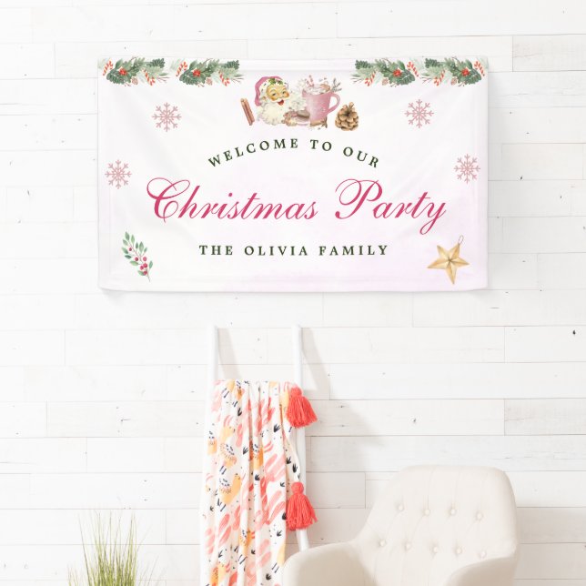  Welcome Christmas Holiday Banner Santa Cookies (Insitu)