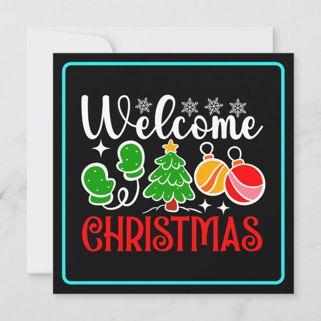 Welcome Christmas Holiday Card (Front)