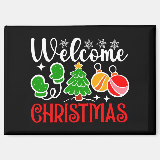 Welcome Christmas Magnet (Front)