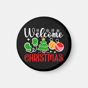 Welcome Christmas Magnet