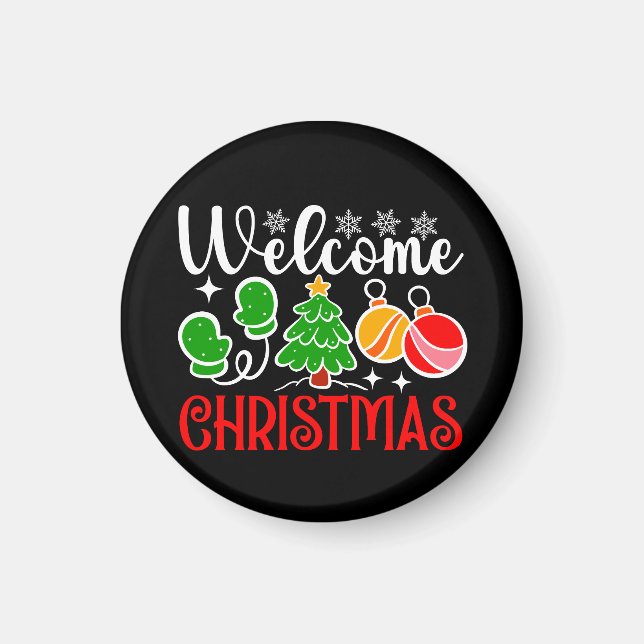 Welcome Christmas Magnet (Front)
