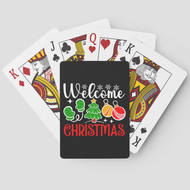 Welcome Christmas Playing Cards (Back)