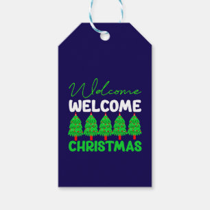 Welcome Christmas Tree Holiday Design-85600 Gift Tags