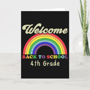 Welcome Ck To School 4th Grade Teacher Student Rai Card
