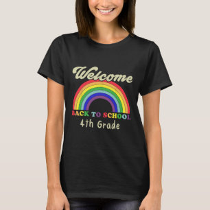 Welcome Ck To School 4th Grade Teacher Student Rai T-Shirt