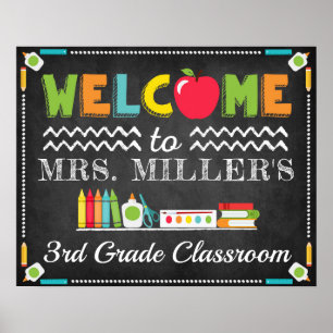 Welcome Classroom Teacher Sign