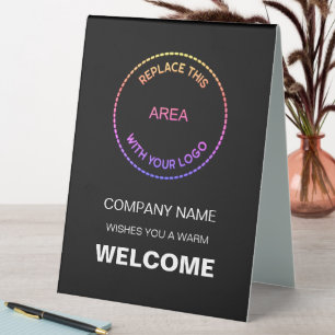 Welcome Company Event Your Logo Typography Black