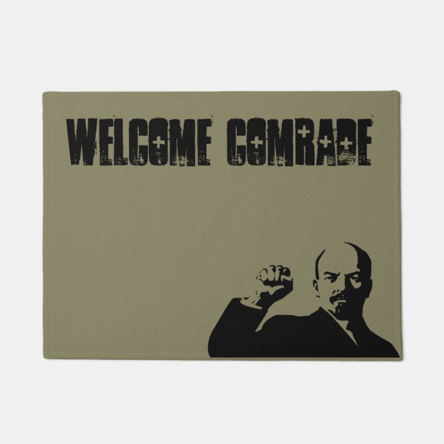 Welcome Comrade Lenin Doormat (Front)