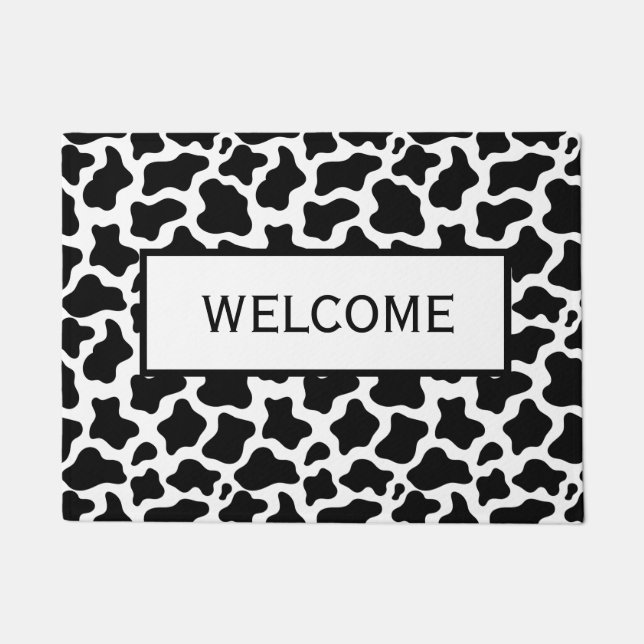 Welcome Cow Doormat (Front)