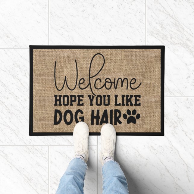 Welcome Dog Lover Sarcastic Funny Doormat (Indoor)