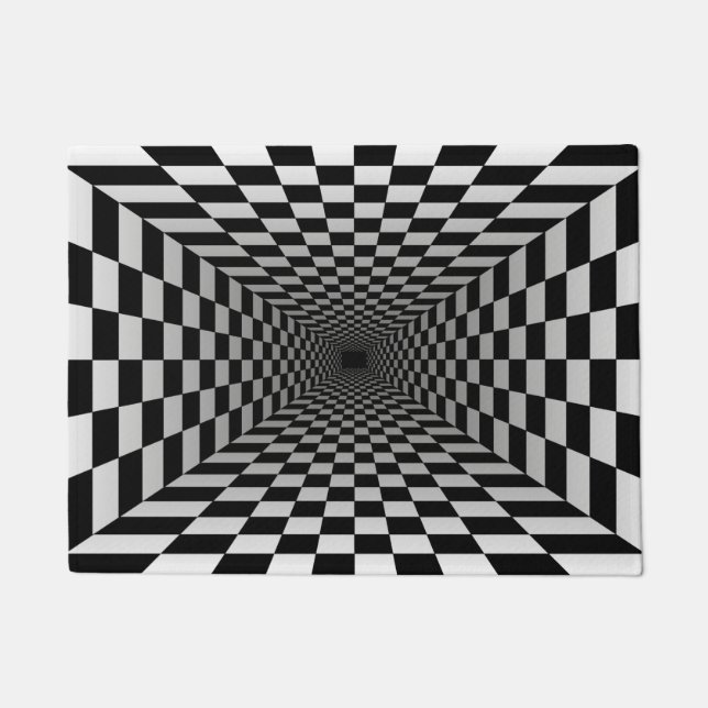 Welcome Door Mat Optical Illusion Vortex 3D (Front)