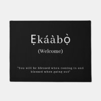 Welcome | Ekaabo Yoruba Door Mat