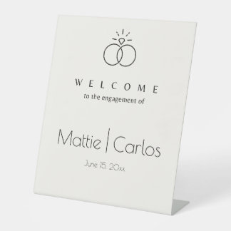Welcome Engagement sign