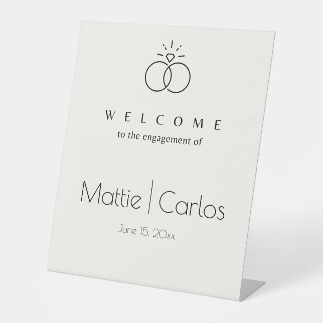 Welcome Engagement sign  (Front)