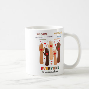 Welcome Everyone Is Welcome Here Idaho Teacher  Coffee Mug