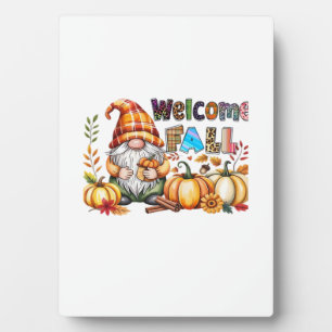 Welcome Fall Gnomes Classic T-Shirt.png Plaque