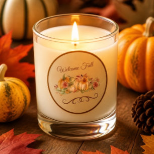 Welcome Fall Round Sticker