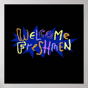 Welcome Freshmen  90s Nickelodeon  Stickers and TS Poster