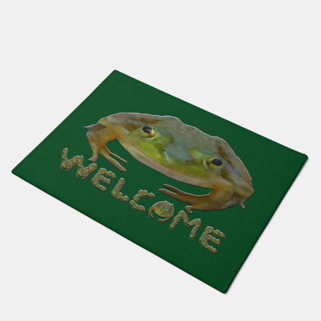 Welcome Frogs Doormat (Angled)