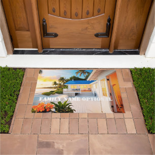 welcome front doormat outdoor rug personalize