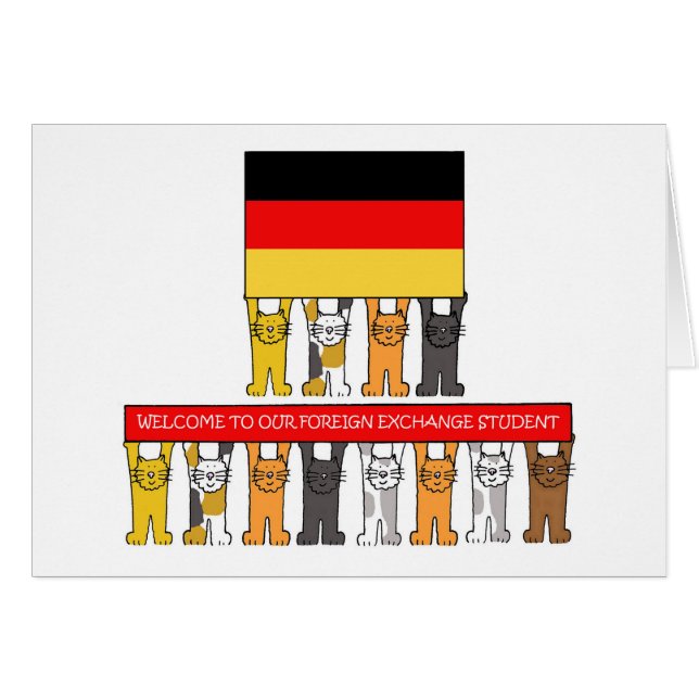 Welcome German Foreign Exchange Student (Front Horizontal)