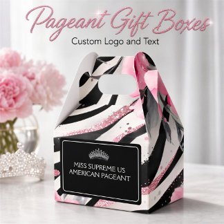 Welcome Gifts for Pageant Contestants Sparkle Favour Box