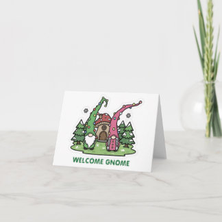 Welcome Gnome Thank You Card