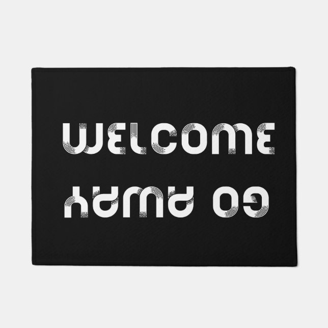 Welcome Go away Doormat (Front)