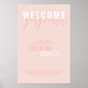 Welcome Gorgeous Valentine Party Poster