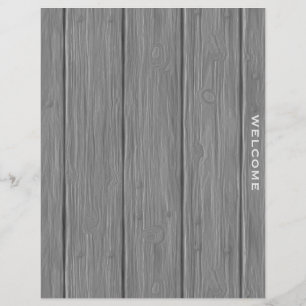 Welcome   Guest Information Divider   Wooden Plank