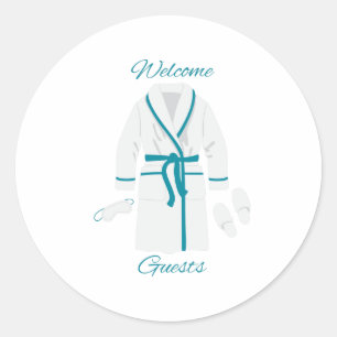 Welcome Guests Classic Round Sticker