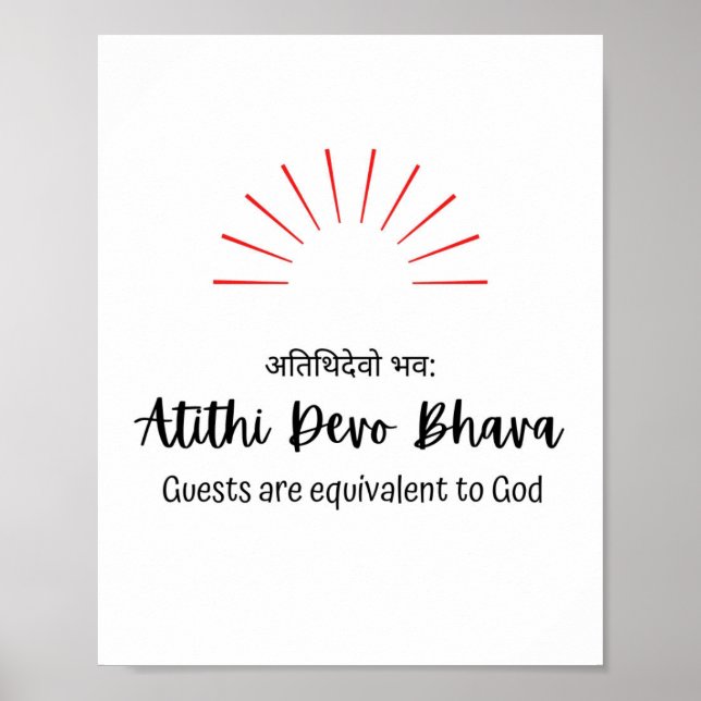 Welcome Guests Poster (Front)