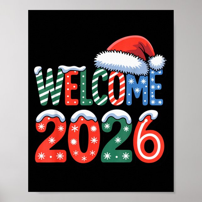Welcome Happy New Year 2026 New Years Eve Party Su Poster (Front)