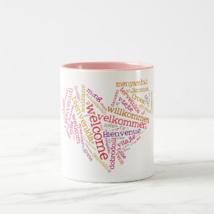 Welcome Heart (many languages) Mug
