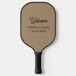 Welcome home add family name house inauguration pickleball paddle