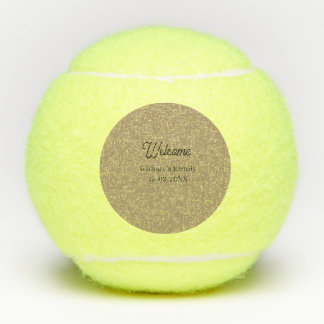 Welcome home add family name house inauguration  tennis balls