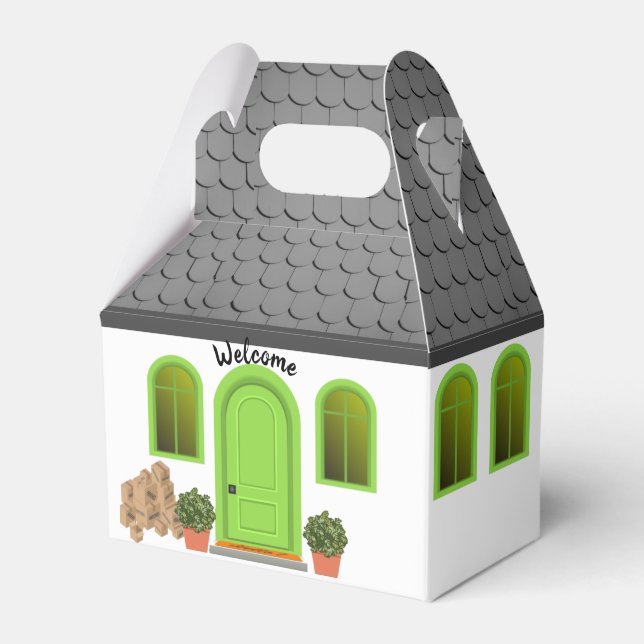 Welcome Home Adorable Realtor Housewarming Favour Box (Front Side)
