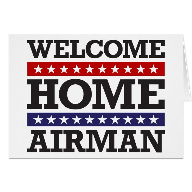 Welcome Home Airman (Front Horizontal)