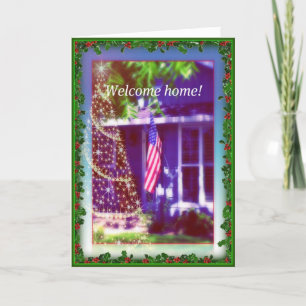 Welcome Home and Merry Christmas Military Card