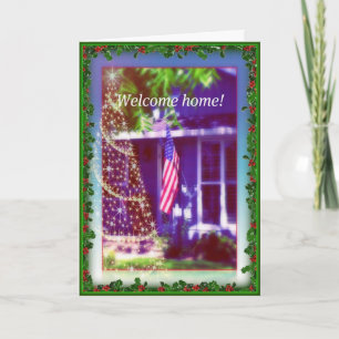 Welcome Home and Merry Christmas Military Card